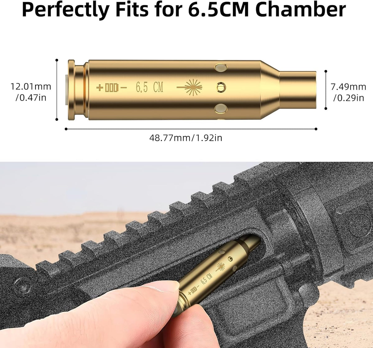 Red Laser Bore Sighter For 6.5 Grendel – Quick & Easy Rifle Zeroing Tool