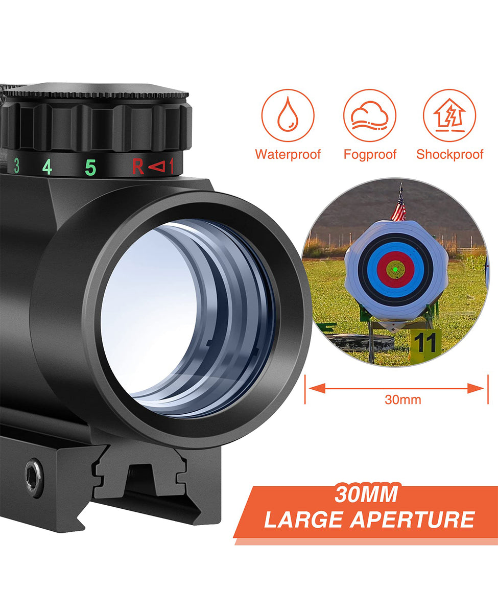 no.0510 マットターコイズとドット　一点物 EZshoot 1x30mm Red Green Dot Sight Scope Dot Sight