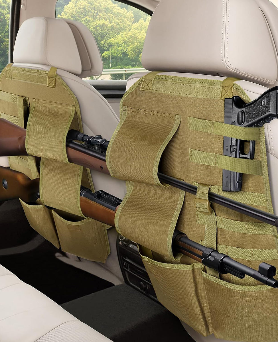 EZshoot Seatback Gun Rack Foldable Car Accessories Organizer Gun Holde