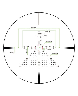 EZshoot 5-25x56 Adjustment FFP Rifle Scope ED Glass