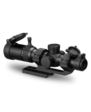 EZSHOOT 1-4x20 LPVO Rifle Scope, Illuminated Reticle, Compact
