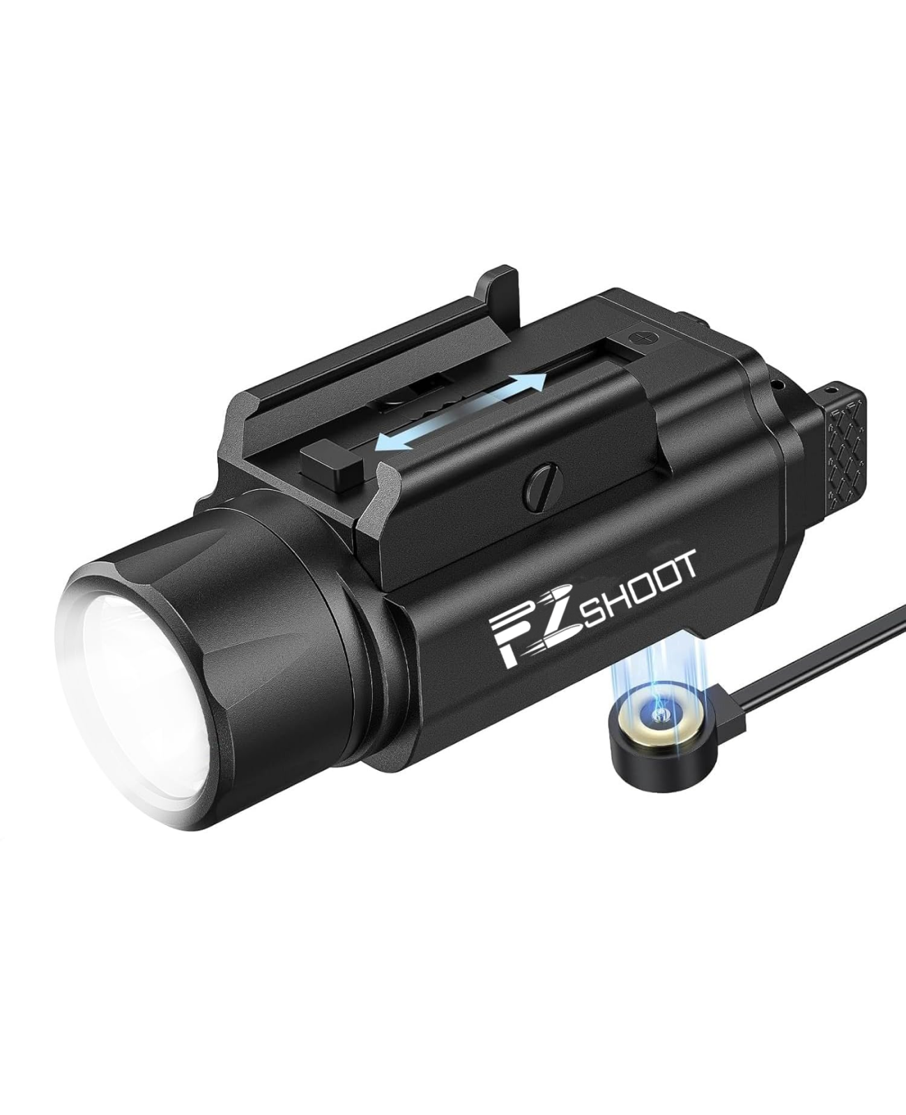 EZSHOOT 1500 Lumens Pistol Flashlight Magnetic Rechargeable – EZshoot EZSHOOT 1500 Lumens Pistol Flashlight Magnetic Rechargeable – EZshoot