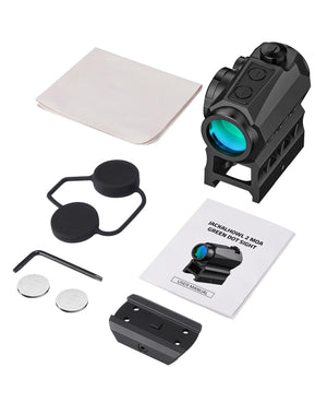 EZSHOOT 2MOA Red Dot Sight Red dot sight with accessories