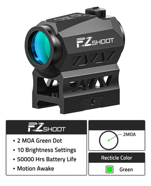 EZSHOOT green dot and specifications 