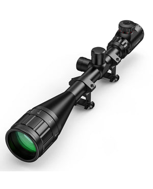 EZSHOOT 6-24x50 AO Red & Green Illuminated Scope-Green