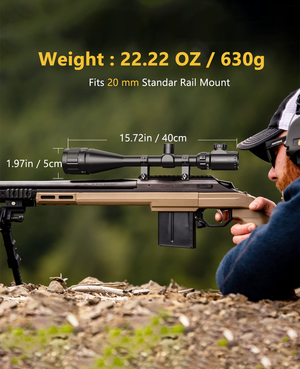 EZSHOOT 6-24x50 AO Red & Green Illuminated Scope