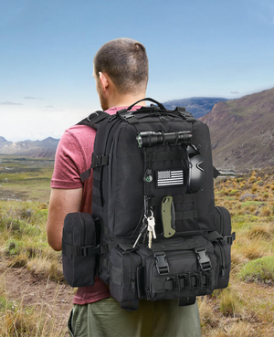EZSHOOT 60L Outdoor Backpack, Molle Bag for Hiking