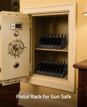 Pistol Rack for Gun Safe-EZSHOOT 6-Slot Foam Pistol Rack for Gun Safe/Cabinet