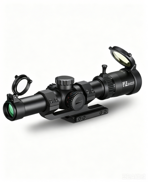 EZSHOOT LPVO Rifle Scope, Red/Green Illuminated BDC Reticle- 1-8x24