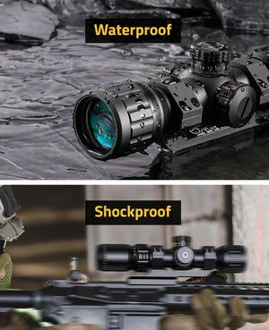 EZSHOOT rifle scope with waterproof and shockproof features