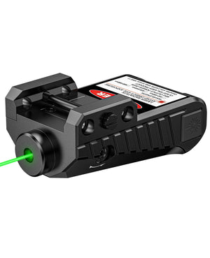 EZSHOOT Red/Green Laser Sight Compatible with Low Profile Picatinny Rail -green