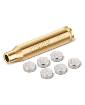 Best Laser Bore Sight for 223 5.56mm Caliber with 6 Batteries Long Battery Life