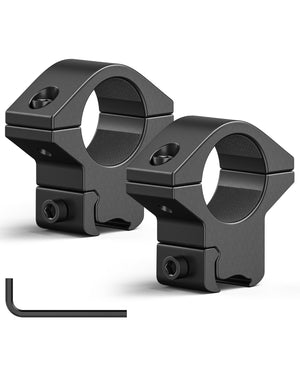 EZshoot 1 Inch Scope Rings 2 PCS for Dovetail and Picatinny Rails