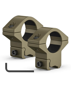 EZshoot 1 Inch Scope Rings 2 PCS for Dovetail and Picatinny Rails
