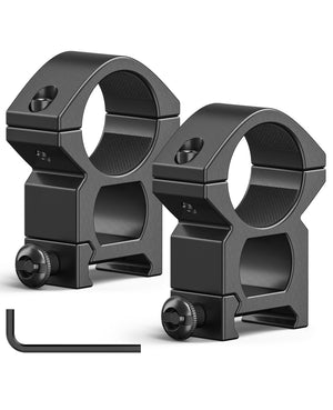 EZshoot 1 Inch Scope Rings 2 PCS for Dovetail and Picatinny Rails