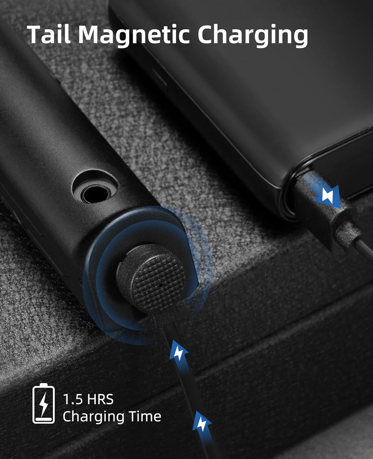 EZshoot Rechargeable Flashlight Laser Combo with Tail Magnetic Charging - Long Battery Life