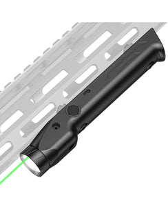 EZshoot 1700 Lumens Tactical Laser Flashlight Combo Compatible with M-rail and Picatinny Rail