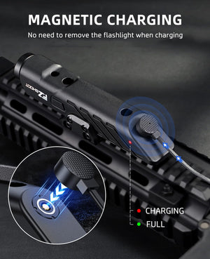 EZshoot Picatinny Light with Bight Laser and Magnetic Charging