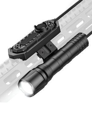 EZshoot 1800 Lumens Tactical Rifle Light with Remote Pressure Switch is Compatible with Mlok Rail
