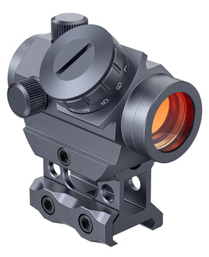 EZshoot 2MOA Red Dot Sight with 1 Inch 20mm Riser Mount Grey Color