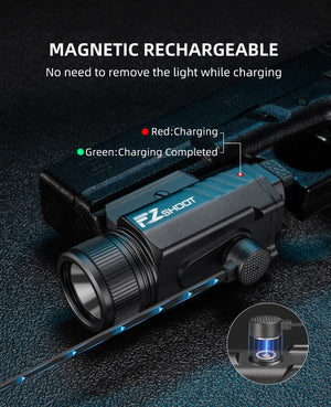 EZshoot Best Laser Light Combo for Glock Pistol with Magnetic Recharging