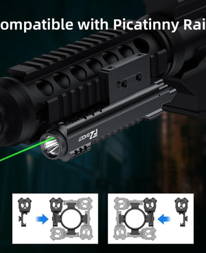 EZshoot 2400 Lumens Rifle Green Laser Light Combo