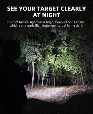 EZshoot 500 Lumens Pistol Light with USB Rechargeable