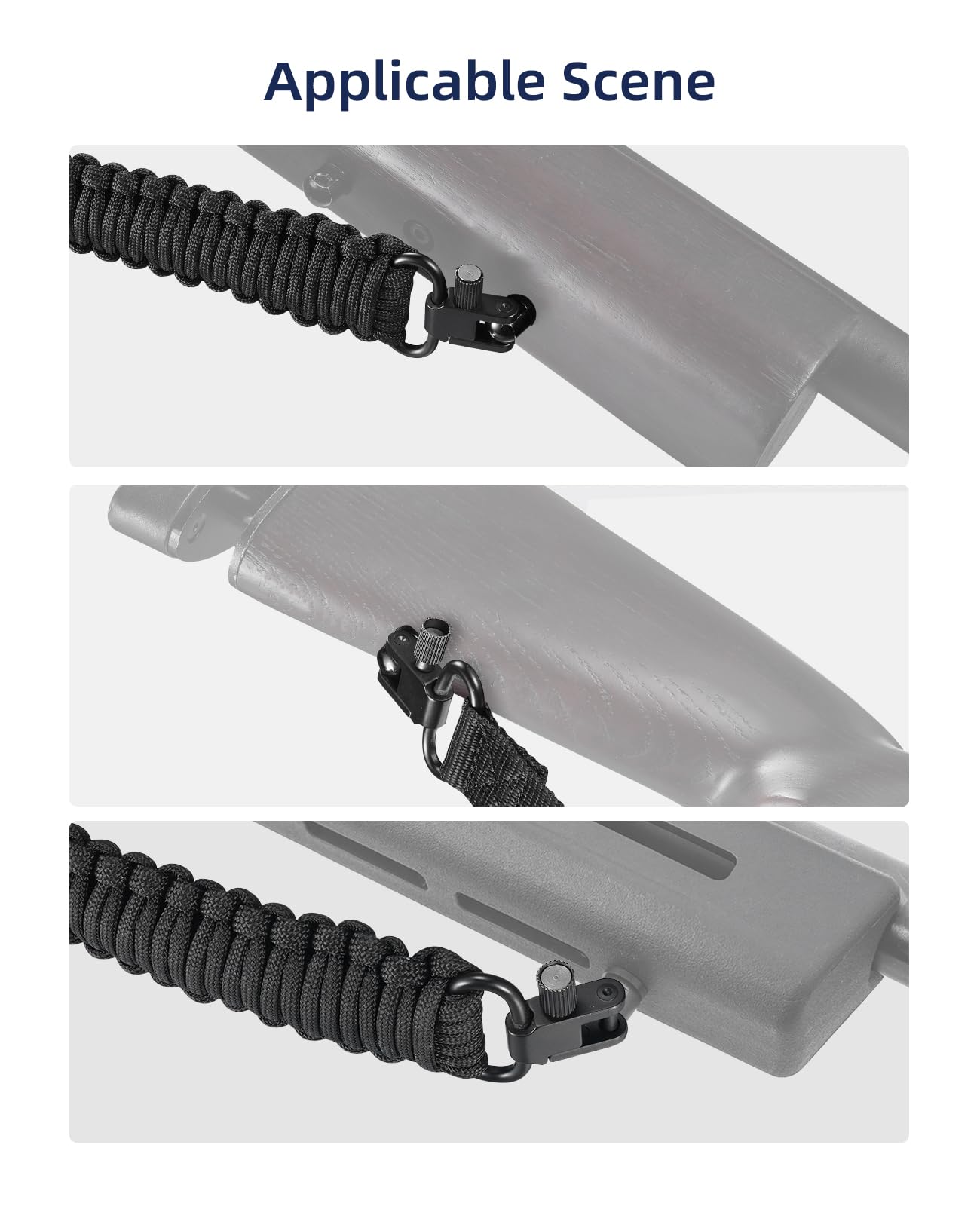 EZshoot 550 Paracord Sling Quick Adjust Two Point Rifle Sling