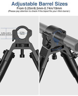 ezshoot best shooting bipod with adjustable barrel sizes for ar15 rifles