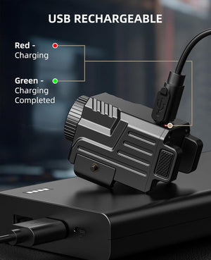 EZshoot 800 Lumens Pistol Flashlight with USB Rechargeable