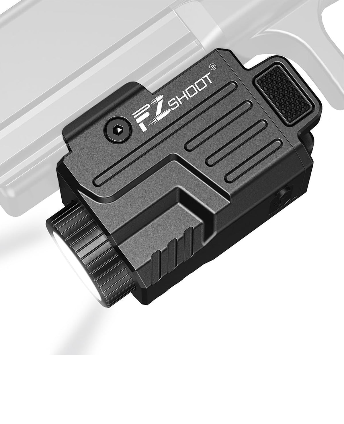 800 Lumens Pistol Flashlight Compatible Picatinny GL Rails