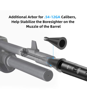 The Best Laser Bore Sight with Additional Arbor for .54-12GA Calibers