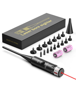 EZshoot Bore Sight Kit Bright Green/ Red Dot Bore Sighter with Button Switch