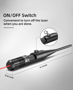 How to Switch on off EZshoot Laser Bore Sight Kit with Convenient Button