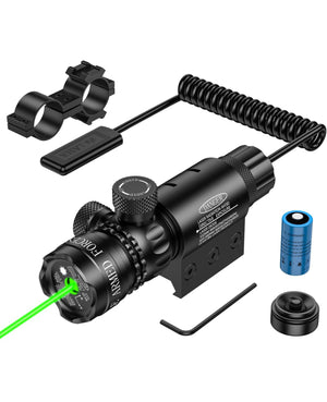 EZshoot Best Green Laser Sight for AR-15 Rifles with Scope Mount - Compatible with Picatinny Rail