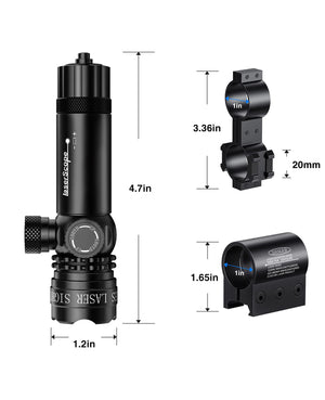 Product Size of EZshoot Best Laser Sight for AR Rifles - Compatible with Mlok Rail