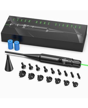 EZshoot Green or Red Laser Bore Sight Kit for Rifle Accurate Shooting