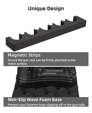 EZshoot Indoor Foam Gun Rack Rifle Rack with Magnetic Strip