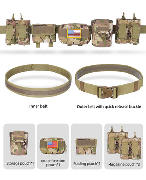 EZshoot Multifunctional 7 in 1 Tactical Belt for Outdoor Sport