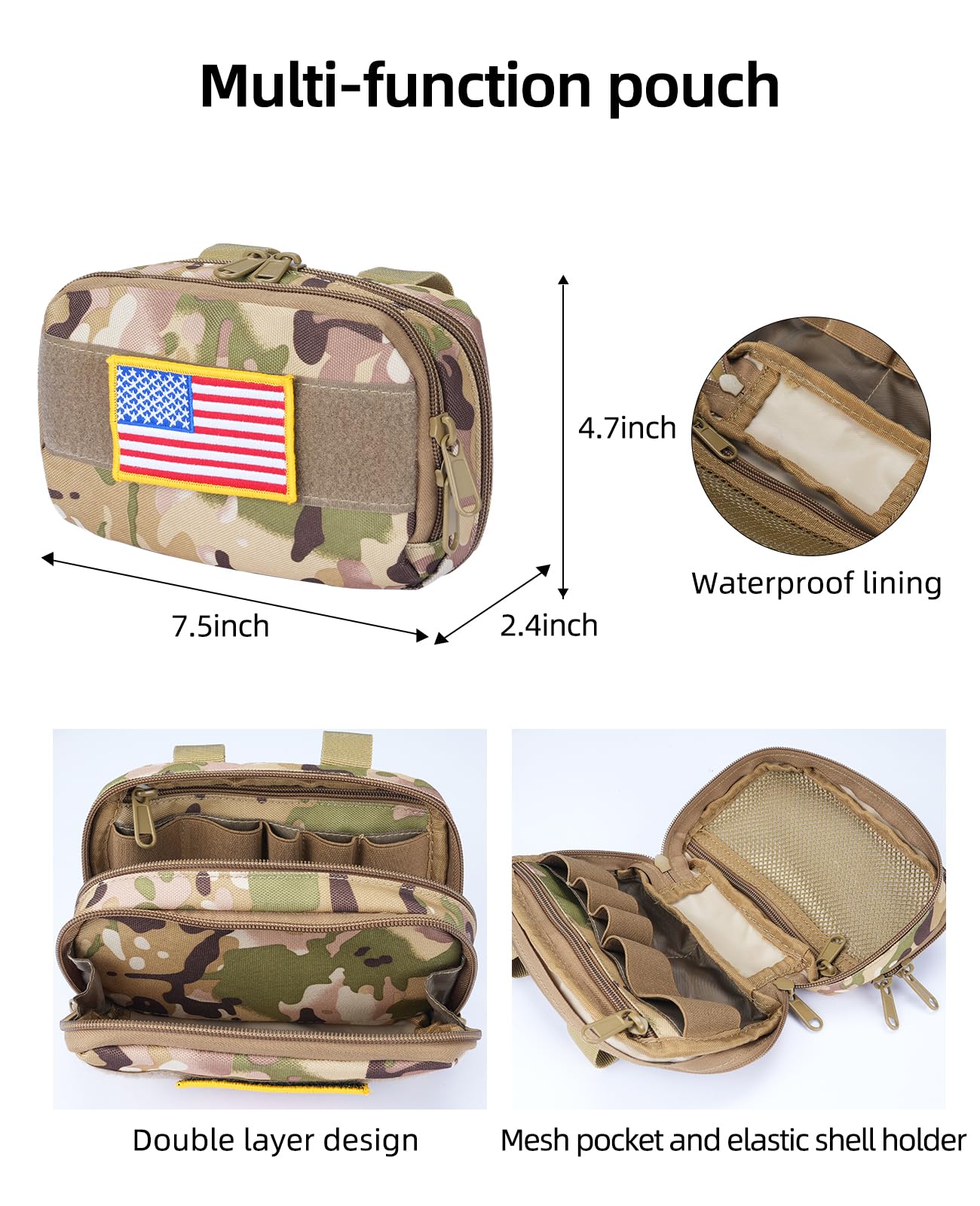 EZshoot Multifunctional 7 in 1 Tactical Belt for Outdoor Sport