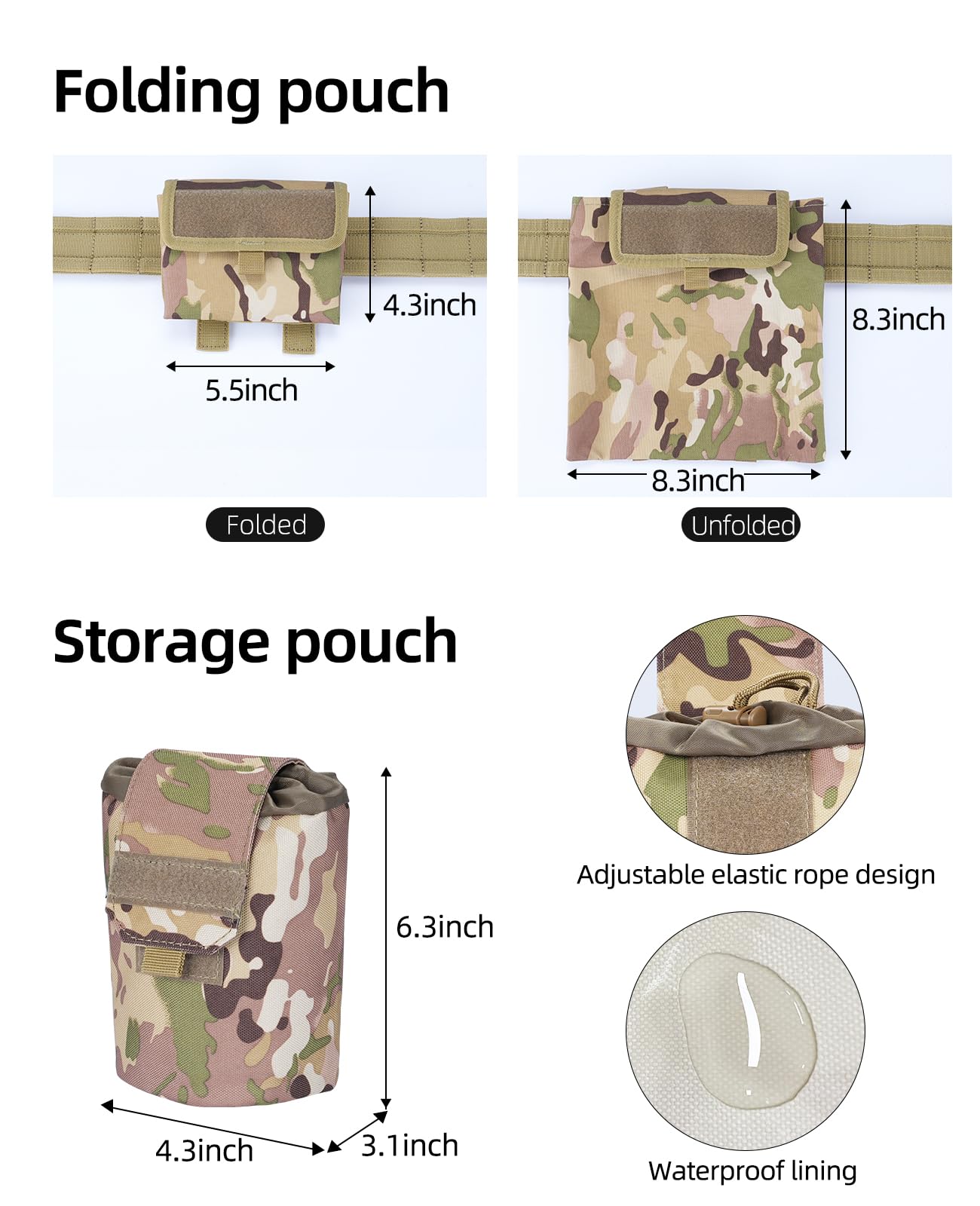 EZshoot Multifunctional 7 in 1 Tactical Belt for Outdoor Sport