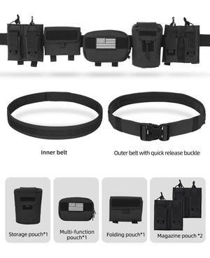 EZshoot Multifunctional 7 in 1 Tactical Belt for Outdoor Sport