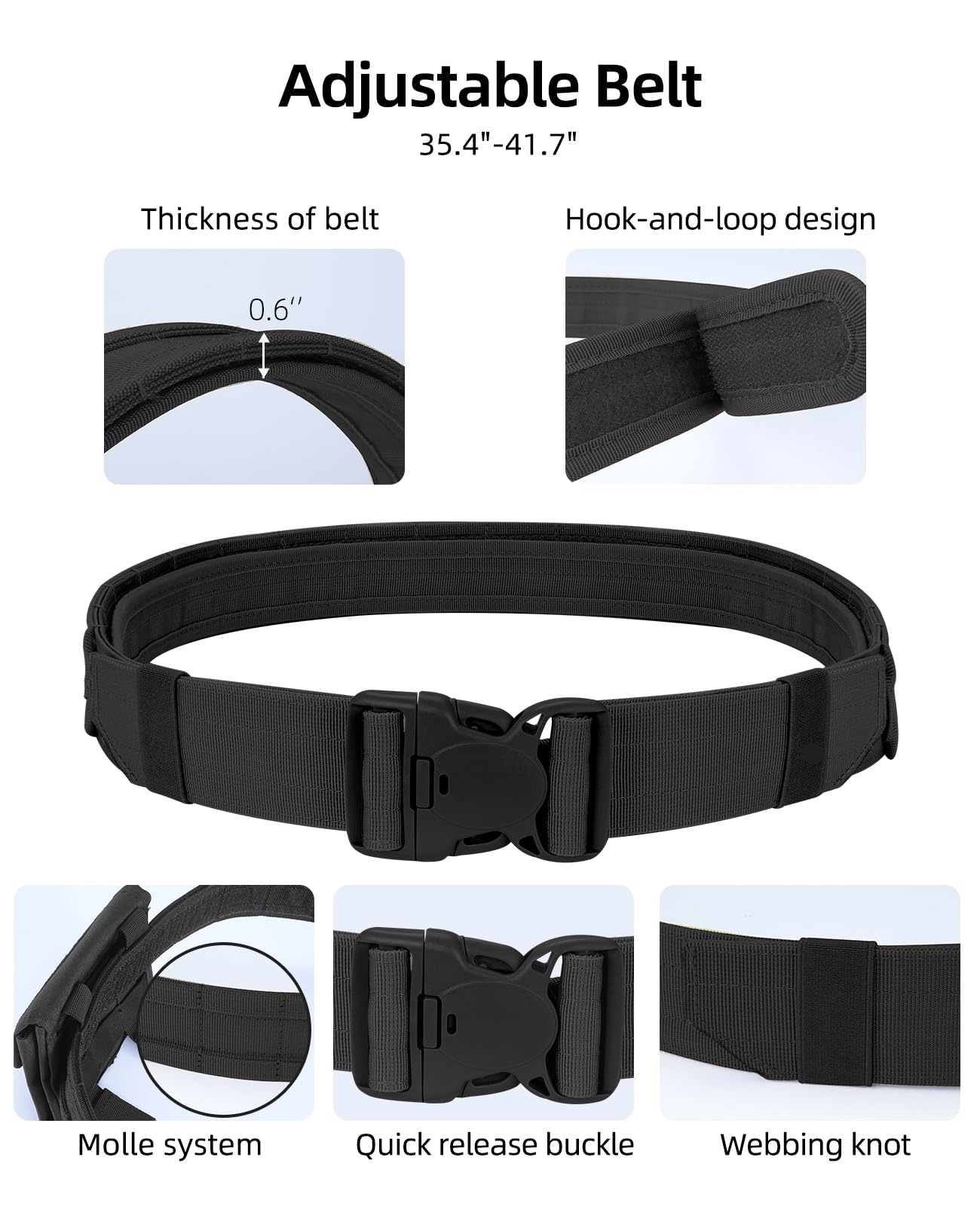 EZshoot Multifunctional 7 in 1 Tactical Belt for Outdoor Sport