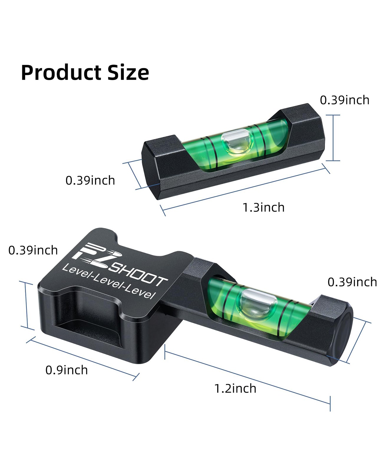 EZshoot Precise Calibration Scope Bubble Level Tool with Strong Magnetic Base