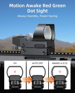 EZshoot Best Red Dot Sight for Hunting with Motion Awake 