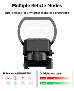 Best Red Dot Sight for Hunting Rifles with Adjustment Multiple Reticle Modes 