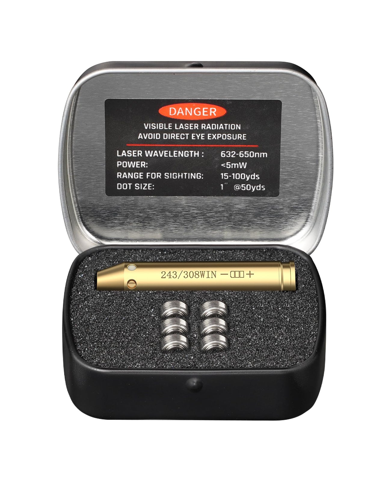 EZshoot Red Laser Bore Sight for 243/ 308 Rifle Accurate Shooting