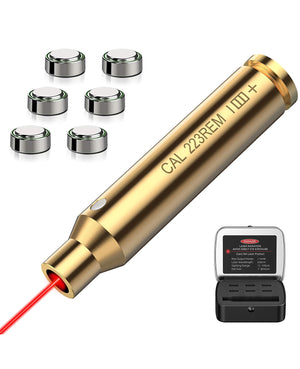 Best Laser Bore Sight for 223REM Rifle with 6 Batteries Long Battery Life