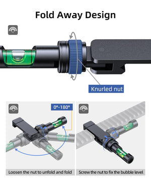 EZshoot Scope Leveling Kit with a Magnetic Foldable Design