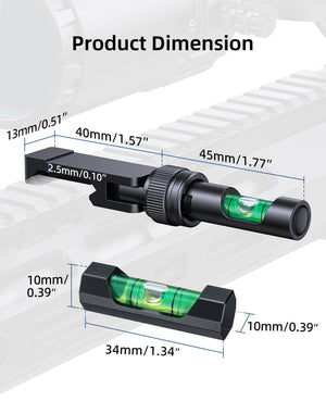 EZshoot Scope Leveling Kit with a Magnetic Foldable Design